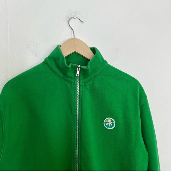 Vintage Enjoi Umbrella Logo Full Zip Green Skateboard Sweatshirt Size Large - Picture 3 of 11
